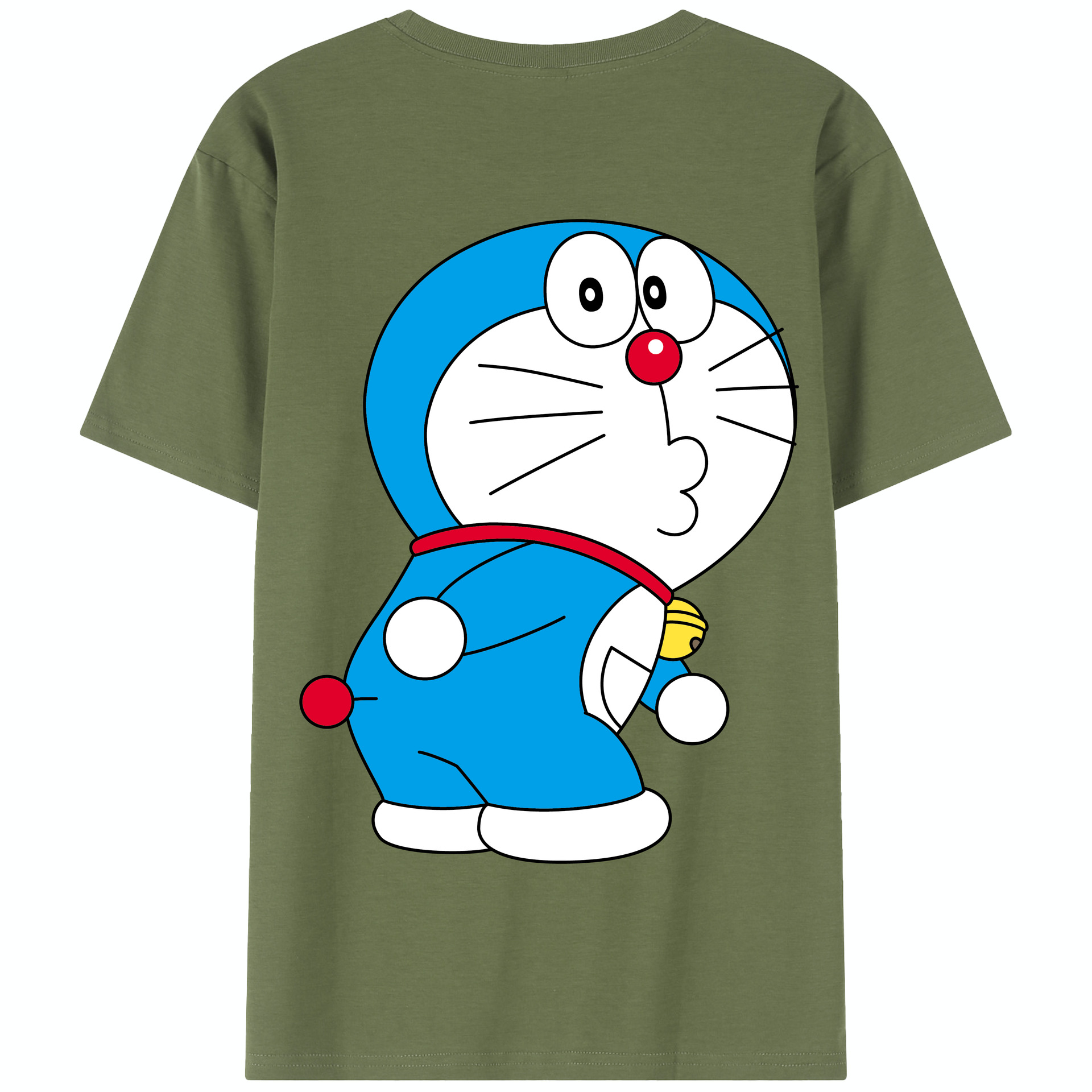 （画像用） ドラえもん Doraemon 綿100％半袖Tシャツ（背面プリント）